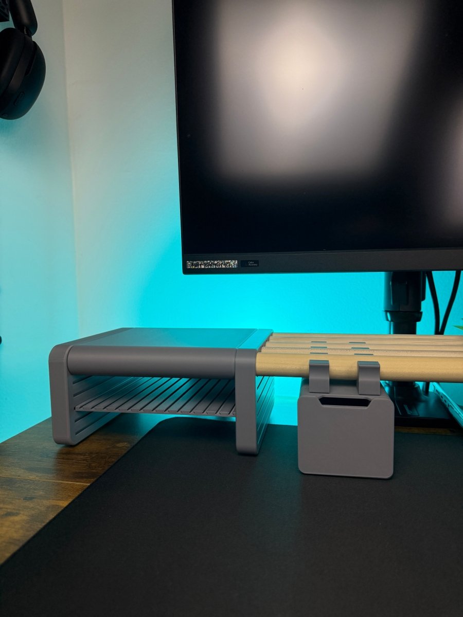 DeskShelf System Compact (5 - Dowel, 4″ Legs) Poliform Labs Standard (36″)