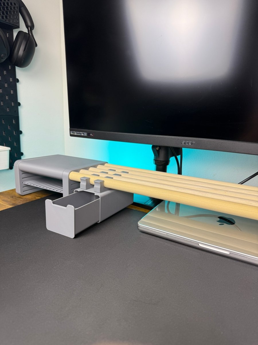 DeskShelf System Compact (5 - Dowel, 4″ Legs) Poliform Labs Standard (36″)