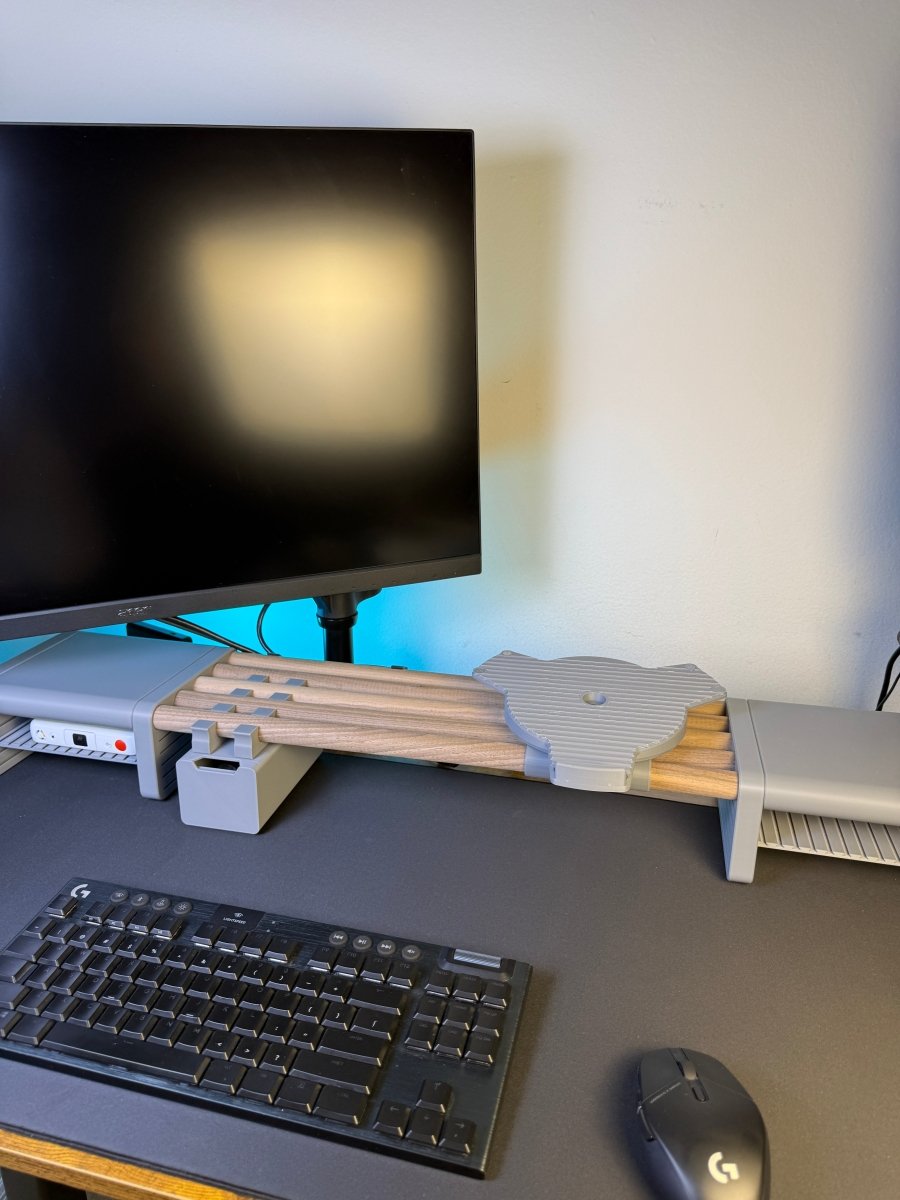 Laptop Stand DeskShelf Attachment Poliform Labs Matte Slate Gray