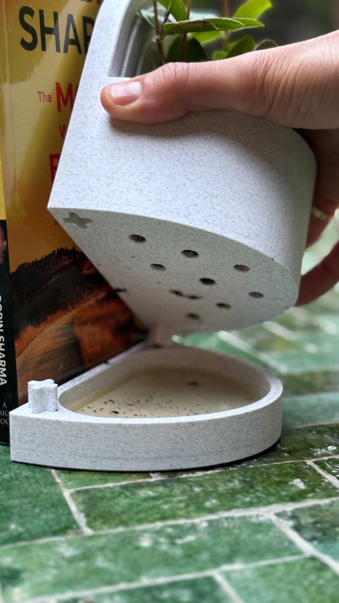 Planter Bookend – Minimalist Modern Design Poliform Labs Matte Slate Gray