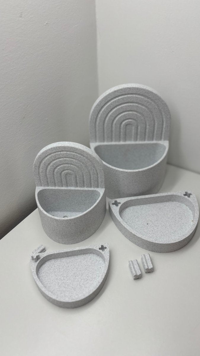 Planter Bookend – Minimalist Modern Design Poliform Labs Matte Slate Gray