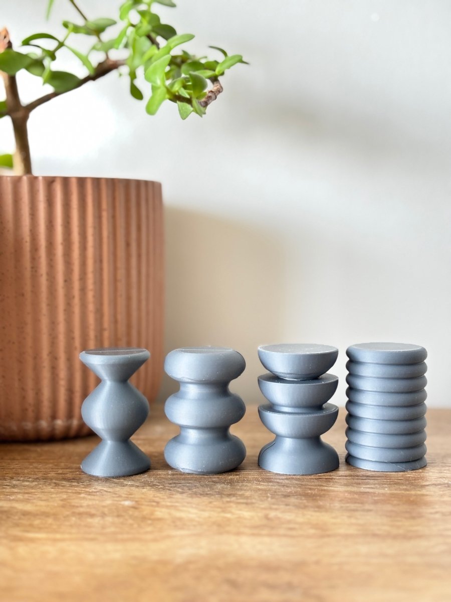 TOTEM Mini Display Stands (Set of 4) Poliform Labs Matte Slate Gray