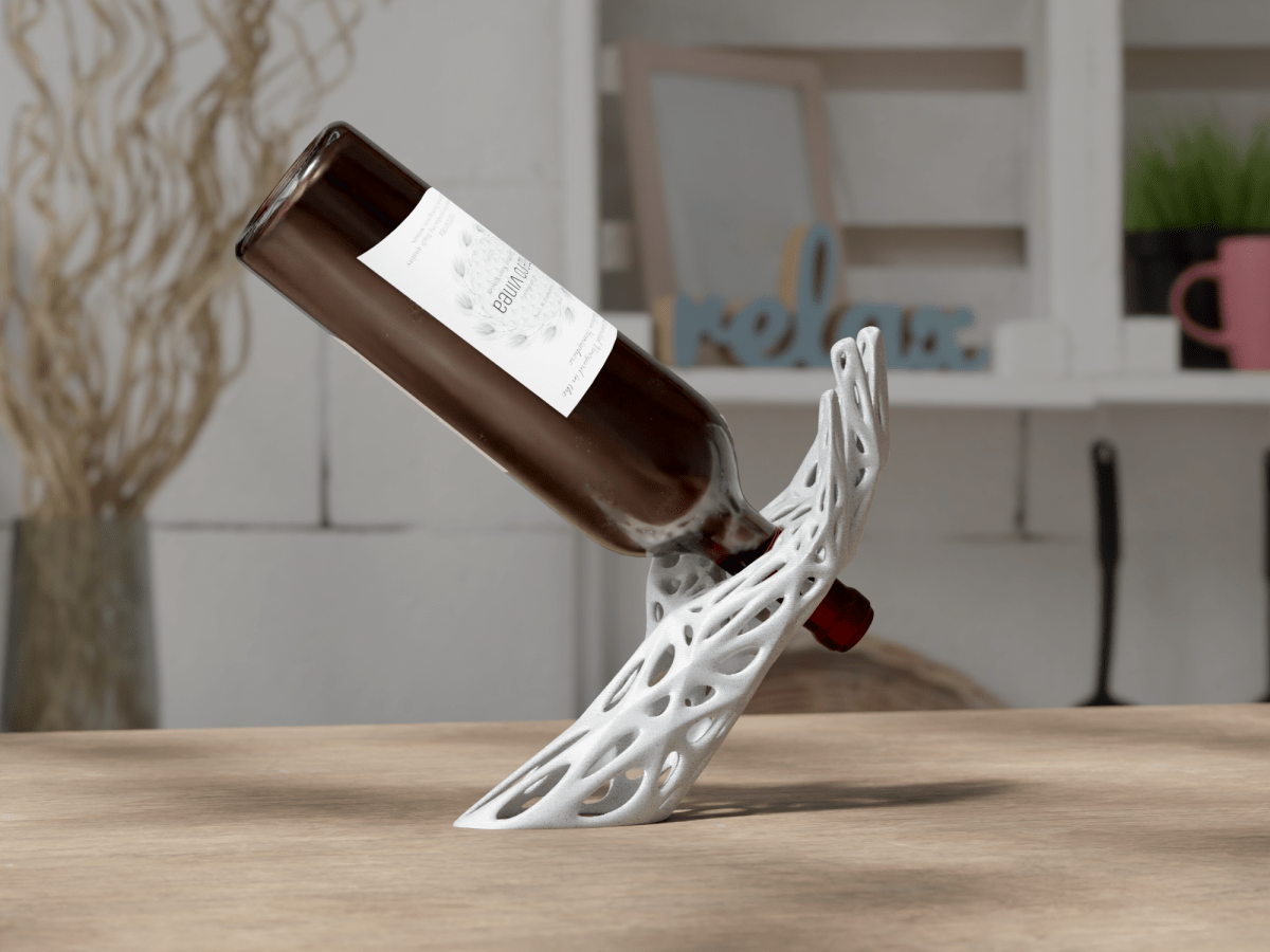 VinoGrace Voronoi Wine Holder Poliform Labs White